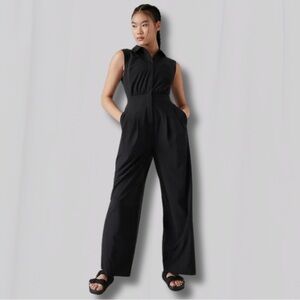 Athleta Black Sleeveless Jumpsuit
